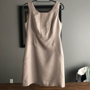 Beautiful tan cross stitch dress!